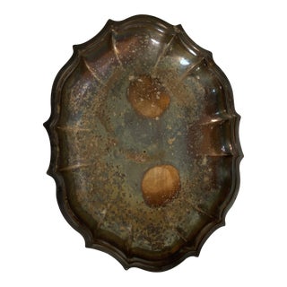 Vintage International Silverplate Scallop Trinket Tray For Sale