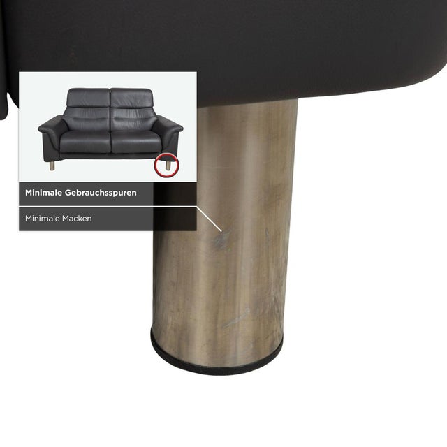 Green Leather Como Two-Seater Sofa from Stressless For Sale - Image 11 of 17