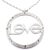 Contemporary Mid 20th Century Cartier White Gold Diamond Ceramic Large Love Pendant Necklace For Sale - Image 3 of 12