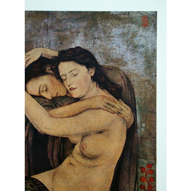 After Walter Sauer, Tendresse, 1930, Chromotype Etching For Sale - Image 5 of 16
