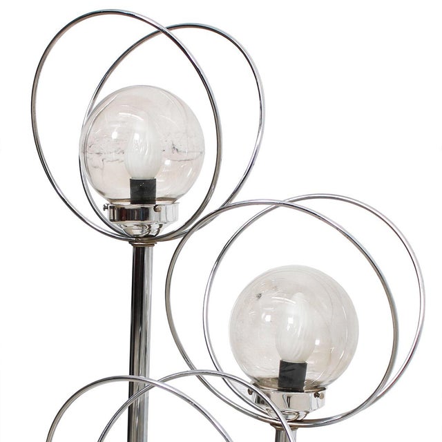 Space Age Chrome Orbs & Rings Table Lamp With 3 Tiers Chairish