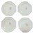 Add a touch of mid-century modern charm to your dining table with this set of four octagonal dinner plates from J & G...