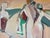 1990s Vintage Contemporary Abstract Figurative Acrylic Painting on Canvas by Hamzik For Sale - Image 5 of 11