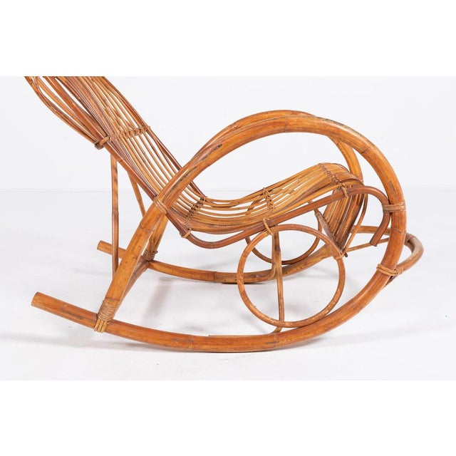Vintage Italian Design Rocking Chair For Sale - Image 12 of 18