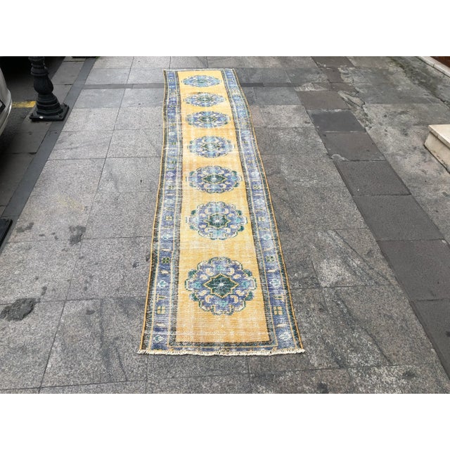 1960s Vintage Turkish Runner Rug - 2′3″ × 10′4″ For Sale - Image 10 of 10
