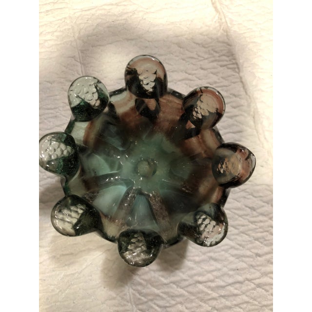 Mid-Century Modern Vintage Blown Glass Dish/Bowl/Ashtray For Sale - Image 3 of 8