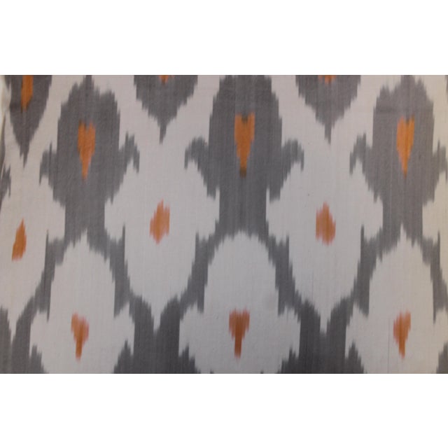 Contemporary Contemporary Silk Ikat Bohemian Throw Pillow For Sale - Image 3 of 11