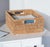 Wood Artifacts Rattan Rectangular Basket with Cutout Handles in Honey Brown - 14" For Sale - Image 7 of 10