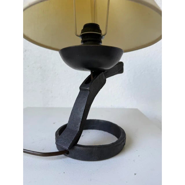 Brutalist Metal Lamp, 1950s For Sale - Image 14 of 18