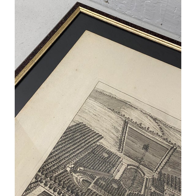 18th C. Engraving "Shire of the Seat of Phillip Stanhope, Earl of Chesterfield" C.1724 For Sale - Image 4 of 13