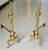 Late 19th Century Pair of Late 19th Century Solid Brass Andirons With Log Stops For Sale - Image 5 of 8