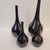 Black Black Vases in Glazed Ceramic, France, 1990s, Set of 4 For Sale - Image 8 of 18