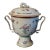 Antique 18th Century Chinese Export Famille Rose Porcelain Trophy Cup or Urn With Handles & Cover Butterflies & Flowers Circa 1790 For Sale