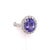 Metal Tanzanite Diamond Ring 14k White Gold 5.30 TCW Certified For Sale - Image 7 of 18