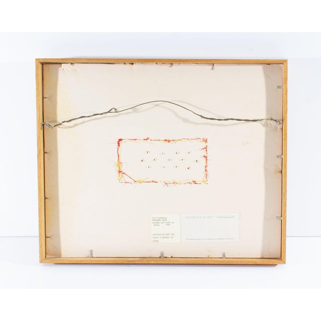 Wood 1982 “Brenner Pass” Fiber Art by Thomas Lundberg For Sale - Image 7 of 7