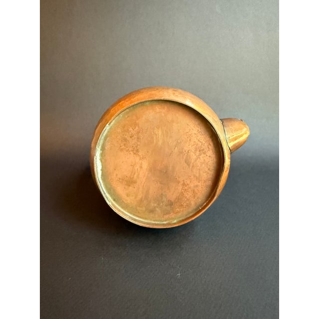 Vintage Hammered Copper Coffee or Tea Pot With Brass Handle For Sale - Image 12 of 12