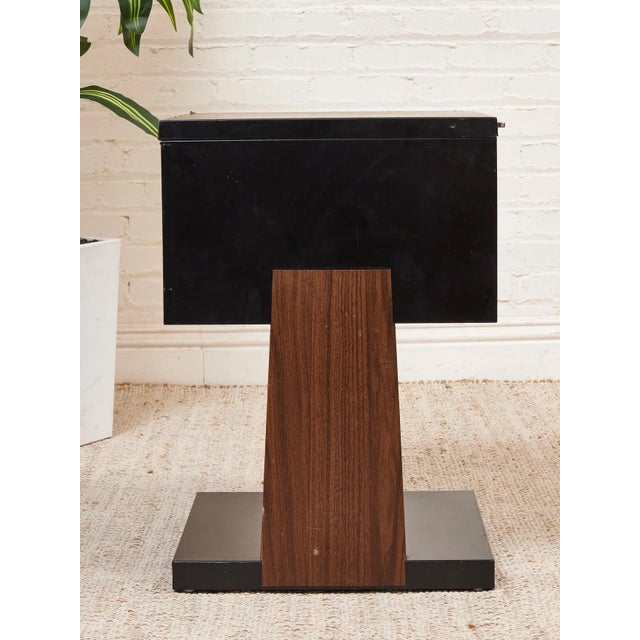 Mid-Century Modern Black Atomic Filing Cabinet 1970s For Sale - Image 3 of 9