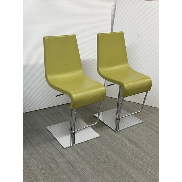 Design Plus Gallery presents a Pair of Adjusting Skipping Bar Stools by Karim Rashid for Bonaldo. They are characterized...