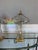 Brass Vintage French Cofrac Art Verrier Style Freeform Crystal, Brass & Sculptural GlassTable Lamps – a Pair For Sale - Image 8 of 10