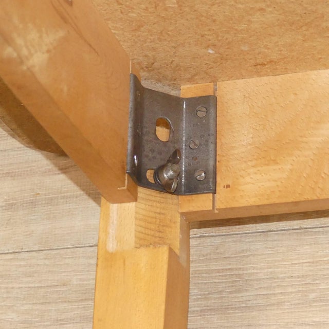 Small Vintage Kitchen Table in Wood, 1950s For Sale - Image 10 of 14