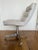 2010s Restoration Hardware Griffith Linen Desk Chair For Sale - Image 5 of 5