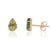 VR Jewels Modern 1.6ct Carved Green Tourmaline Leaf Stud Earrings in 14k Yellow Gold- 2 Pieces For Sale - Image 4 of 14