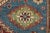 Kazak Rug 5′ X 6’8” Blue Wool Tribal Hand-Knotted Oriental Carpet For Sale - Image 4 of 12