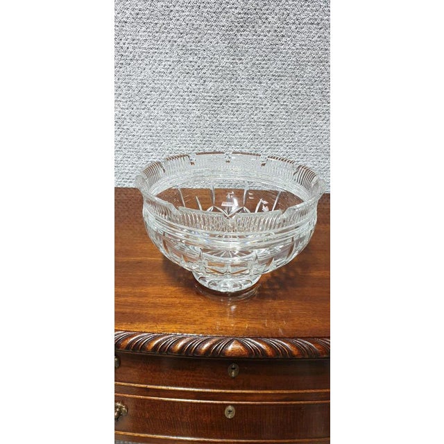 Large Lismore Castle Waterford Bowl For Sale - Image 3 of 10