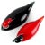 Glass Vintage Murano Red Black White Italian Art Glass Male Female Decoy Duck Bird Sculptures - A Pair For Sale - Image 7 of 9