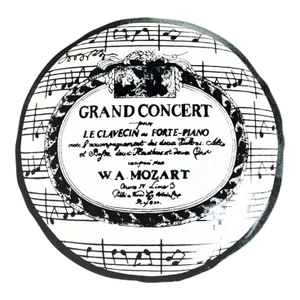 Music Jewelry Box, Formalities by Baum Bros, Grand Concert, Mozart Jewelry or Décor Box With Lid