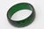 Vintage 1930's Green Diamond Faceted Bakelite Bangle Bracelet For Sale - Image 4 of 11