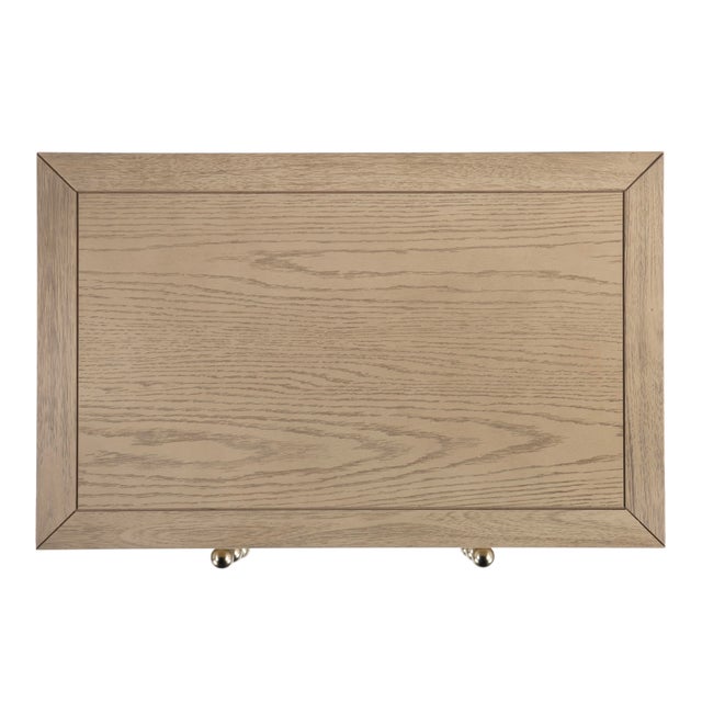 Camel Nora 25 in. W Rectangular Wood 3 Drawer Nightstand, Light Oak For Sale - Image 8 of 10