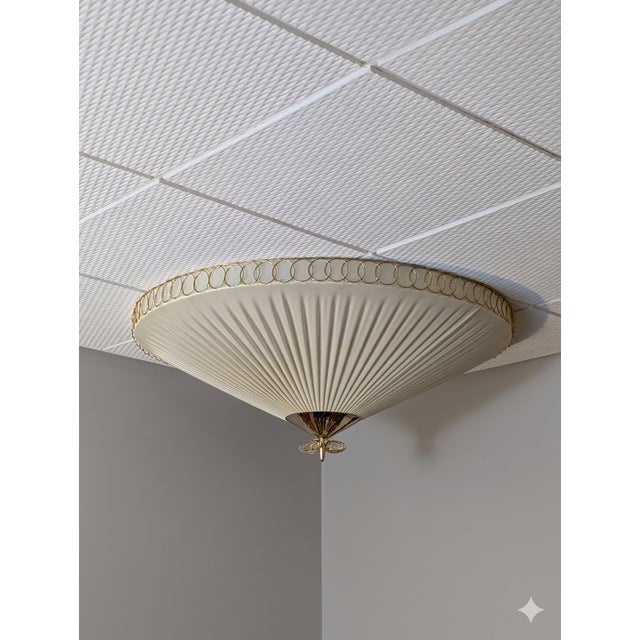 Large Vintage Flush Mount in style of Paavo Tynell, 1950s For Sale - Image 13 of 18