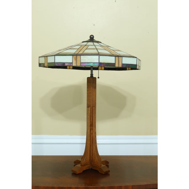 Stickley Arts & Crafts Mission Oak Table Lamp Chairish