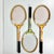 American Vintage Americana Boho Chic Wilson Wood Tennis Rackets Decorative Wall Objects - Set of 3 For Sale - Image 3 of 14
