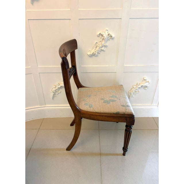 Antique Regency English Rosewood Side Chairs, 1825, Set of 2 For Sale - Image 6 of 16