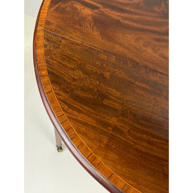 Early 19th Century Period Georgian Mahogany Pembroke Table With Banded Edge For Sale - Image 10 of 18