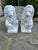 Vintage French White Painted Concrete Lions - A Pair For Sale - Image 14 of 15