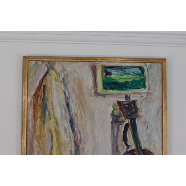 Leif Larsson, Violin, 1972, Oil on Canvas, Framed For Sale - Image 4 of 18