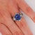 1930s 4.02 Carat No Heat Ceylon Sapphire in Platinum Art Deco Ring, Size 6 For Sale - Image 9 of 15
