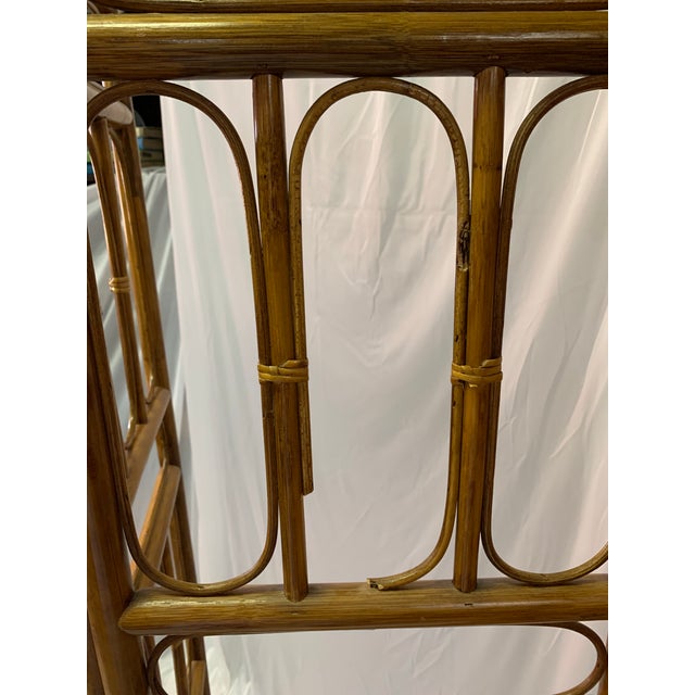 Vintage Rattan 3-Panel Room Divider For Sale - Image 6 of 12