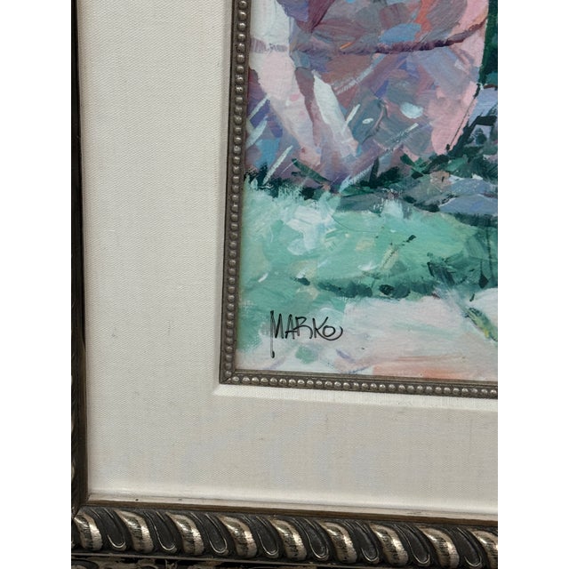 Blue Marko Mavrovich Limited Edition Lithograph, Signed For Sale - Image 8 of 12