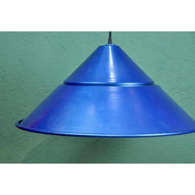 Blue Draht Industrial Lamp from Löhers, 1950s For Sale - Image 8 of 10
