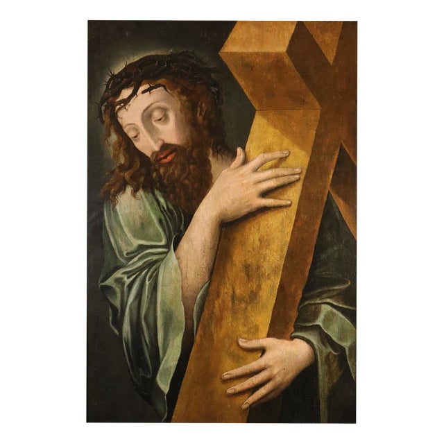 Workshop of Michael Coxie, Christ Carrying the Cross, 1600, Oil on Board For Sale