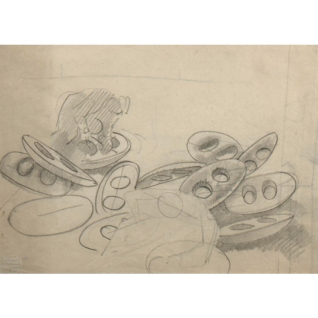 Stanley Spencer (British, 1891-1959) - “Detail Study for Plumbers” Graphite on Paper (ca. 1938). Sketch for the painting...
