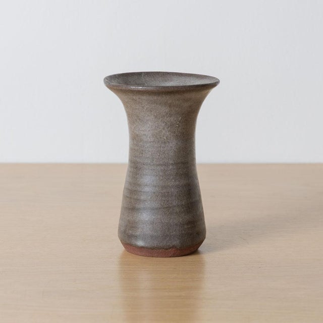 Japanese 1960s Japanese Bizen-Style Stoneware Vase For Sale - Image 3 of 8