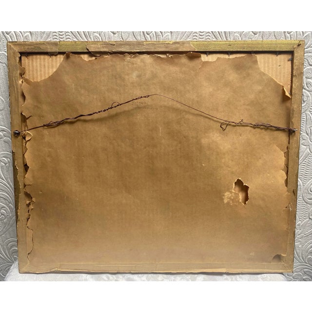 1920s 1920s Signed Wallace Nutting a Sheltered Brook Framed Pastel Colored Print For Sale - Image 5 of 5