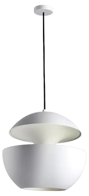 Large White Pendant Lamp by Bertrand Balas