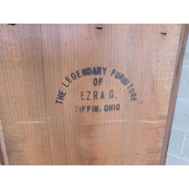 Primitive Shaker Style Paint Distressed New England Blanket Chest by Ezra G 2pc For Sale - Image 10 of 12