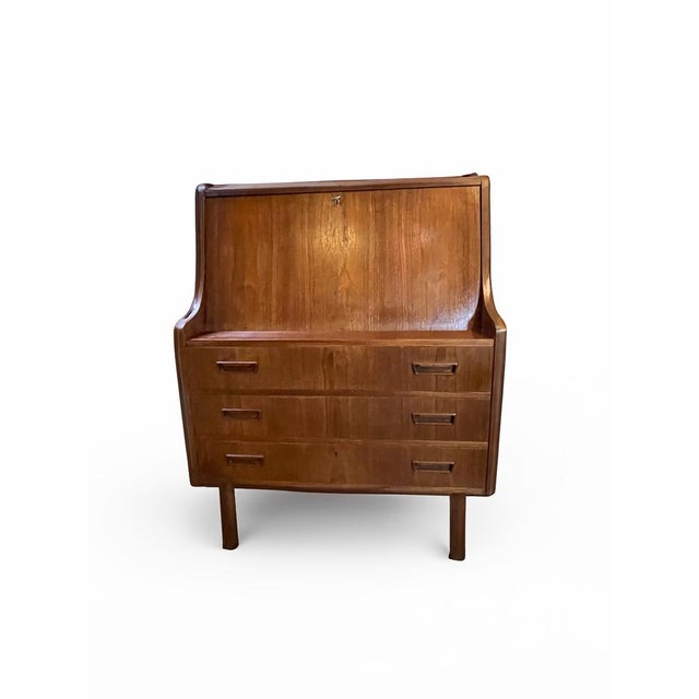 Mid-Century Modern Teak Writing Desk by Gunnar Nielsen Tibergaard, 1960s For Sale - Image 10 of 10